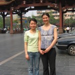 With the world's best and most generous translator, Yi-Mei Hu, in Chengdu